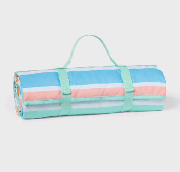 Sun Squad Picnic Blanket – Colorful Stripe - Image 3
