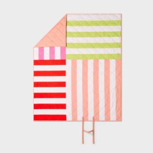 Sun Squad Picnic Blanket – Pink Stripe