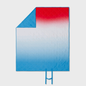 Sun Squad Picnic Blanket – Red & Blue Ombre