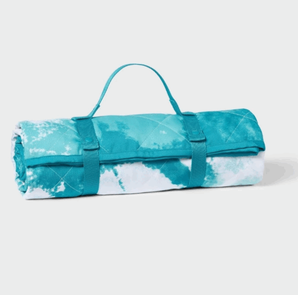 Sun Squad Picnic Blanket – Tie Dye Blue - Image 3