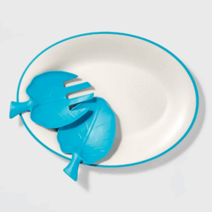 Serving Platter Set with Utensil White - Sun Squad