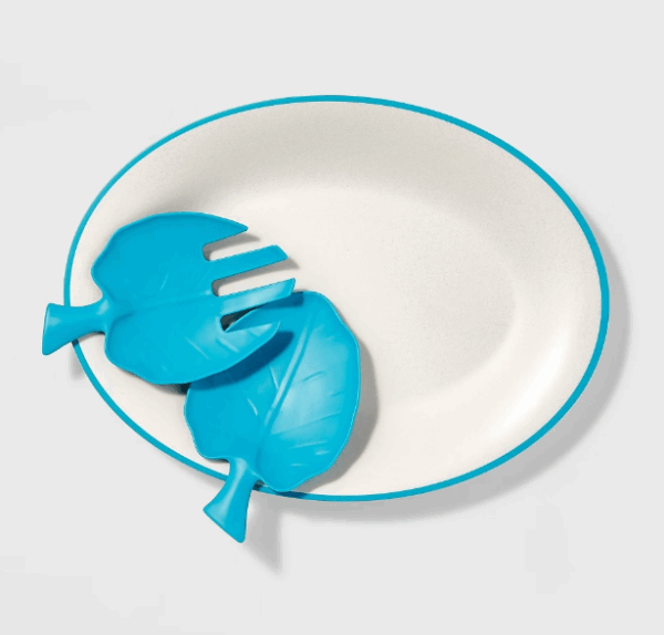 Serving Platter Set with Utensil White - Sun Squad
