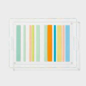 Rectangular Striped Ombre Serving Tray - Sun Squad