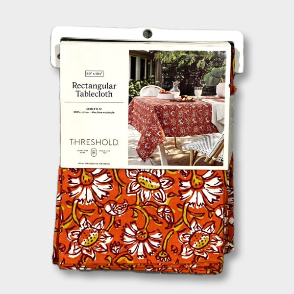 Floral Tablecloth Coral - Threshold - Image 2
