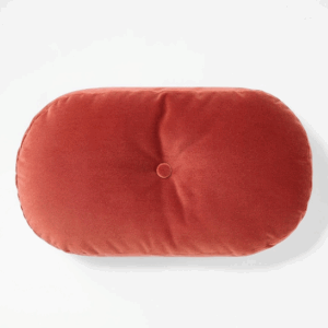 Velvet Oval Shaped Pillow Burnt orange – Threshold