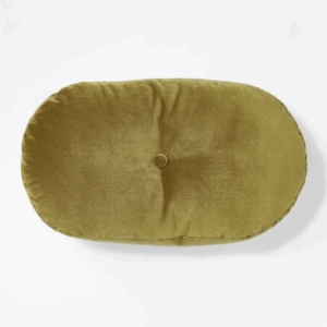 Velvet Oval Shaped Pillow Green – Threshold