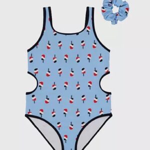 Tommy Hilfiger Girls Swimsuit Blue