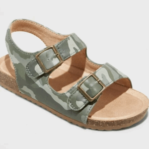 Reagan Camo Print Footbed Sandals Green - Cat & Jack