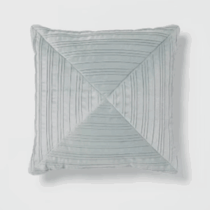 Luxe Velvet Pleated Pillow light Teal – Threshold