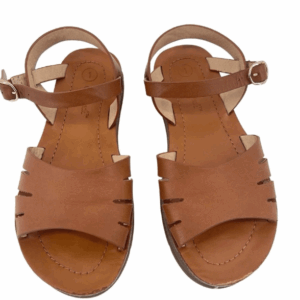 Alternative view of Girl’s Cognac Brown Faux Leather Sandals - Cat & Jack