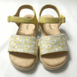 Alternative view of Penelope Footbed Flowers Sandals Yellow - Cat & Jack