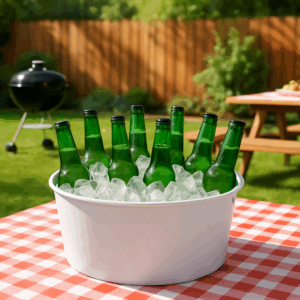 Alternative view of Metal Beverage Storage Container White - Sun Squad