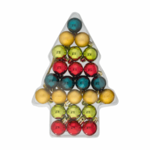 Tree Christmas Mini Ornaments- Multicolor