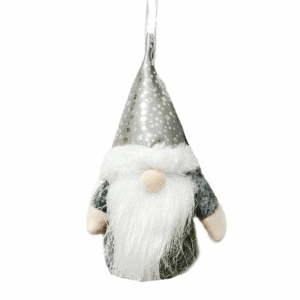 Mini Gnome Silver Ornament