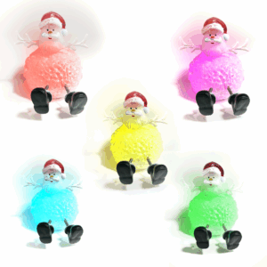 Alternative view of Mini Lit Santa & Snowman