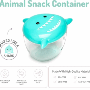 Alternative view of Melii Animal Snack Containers - Shark