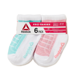 Alternative view of Reebok Baby and Toddler Girls' Quarter Socks - 12/24 M
