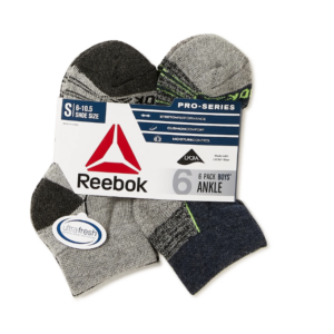 Alternative view of Reebok Boys' Ankle Socks - 22 to 27 Size (S)
