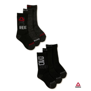 Reebok Boys' Crew Socks -  22 to 27 Size (S)