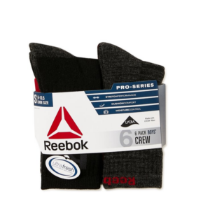Alternative view of Reebok Boys' Crew Socks -  22 to 27 Size (S)