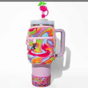 Alternative view of CharCharms Bottle Pouch - Pink Swirl