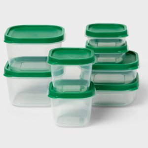 Alternative view of Room Essentials 16pc Plastic Food Storage Container Set - Green
