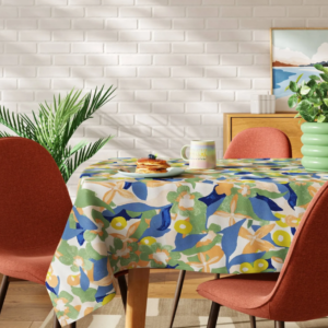 Room Essentials Rectangular Floral Tablecloth (8 to 10)