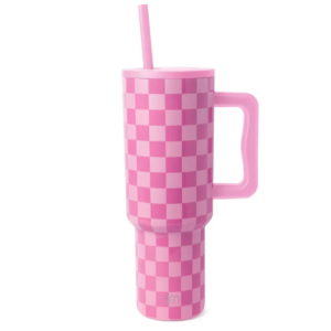 Simple Modern Checkmate Straw Tumbler 40 oz - Pink