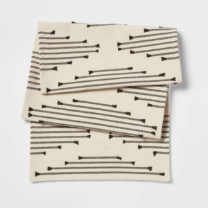 Alternative view of Cotton Modern Diamond Table Runner - Threshold