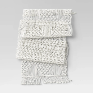 Alternative view of Cotton Macrame Runner White - Threshold