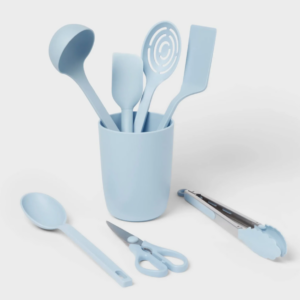 Alternative view of Kitchen Utensil Set & Holder - Blue