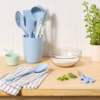 Kitchen Utensil Set & Holder - Blue