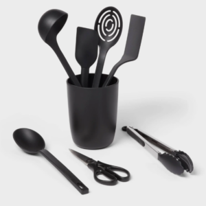 Alternative view of Kitchen Utensil Set & Holder - Black