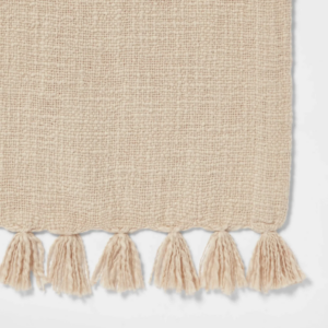 Alternative view of Cotton Textured Table Runner Beige - Threshold