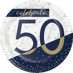 Paper Plates "Celebrate 50 " 8PCS