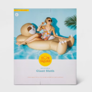 Alternative view of Giant Sloth Pool Float - Sun Squad