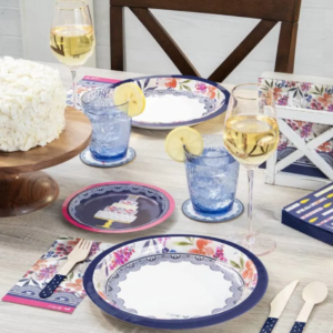 Alternative view of Paper Plates "Celebrate Floral Cake" 8PCS