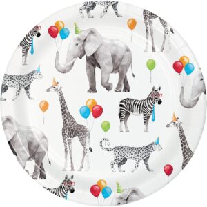 Paper Plates "Party Animals" 8PCS