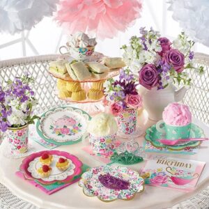 Alternative view of Paper Plates "Floral Tea Party" 8PCS