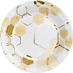 Paper Plates "Honey Comb" 8PCS