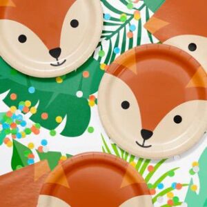 Alternative view of Paper Plates "Fox Animal" 8PCS