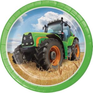Paper Plates "Tractor Time" 8PCS