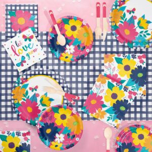 Alternative view of Paper Plates "  Blossoming Beauty Pink " 8PCS