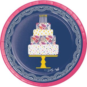 Paper Plates "Celebrate Floral Cake" 8PCS