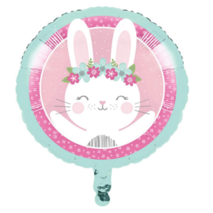 Bunny Party Mylar Nylon Balloon