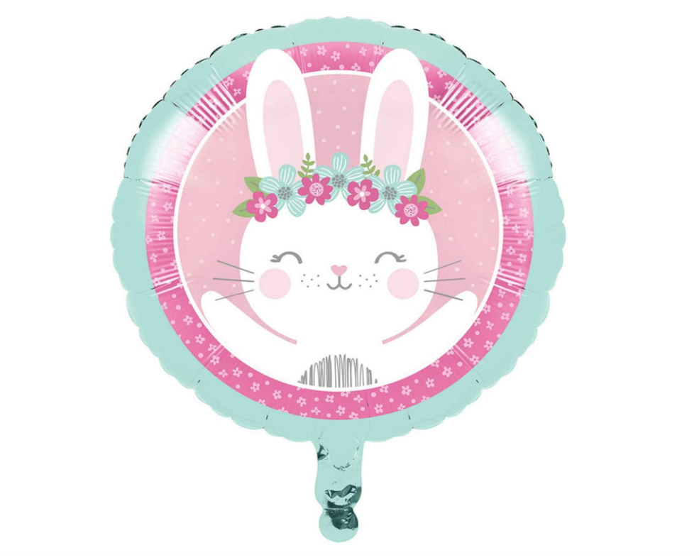 Bunny Party Mylar Nylon Balloon