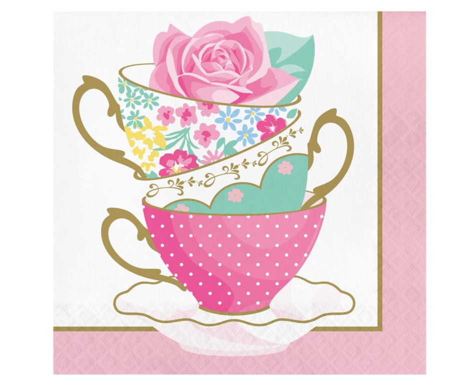 Floral Tea Party Tissue Napkins