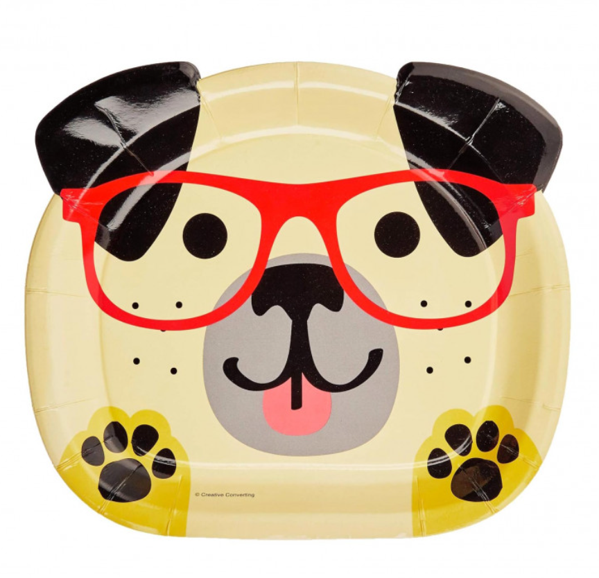 Paper Plates "Dog Theme" 8PCS