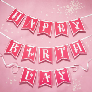 Birthday Banner Dolly Parton Pink