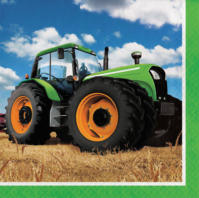 Tractor Time Tissue Napkins